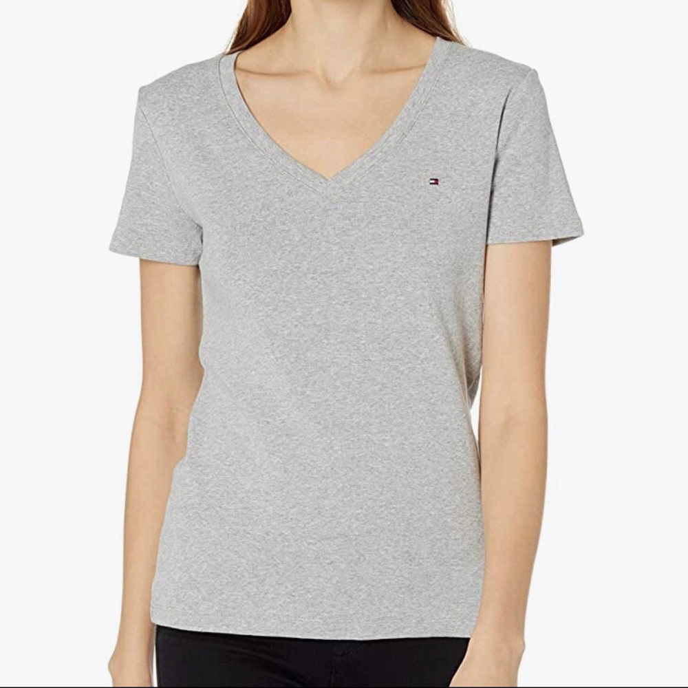Tommy Hilfiger gray V-neck/t-shirt